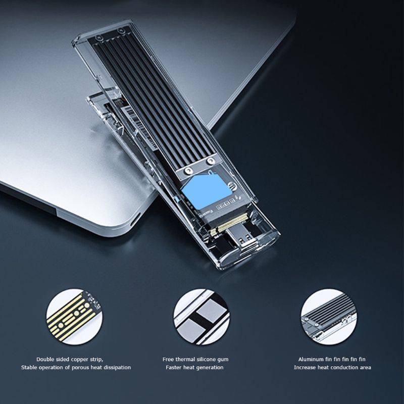 Vỏ Ổ Cứng SSD HDD NIKI ORICO TCM2F-C3 Chuyển Đổi Từ NGFF Sang USB3.1 TYPE-C M.2 | BigBuy360 - bigbuy360.vn