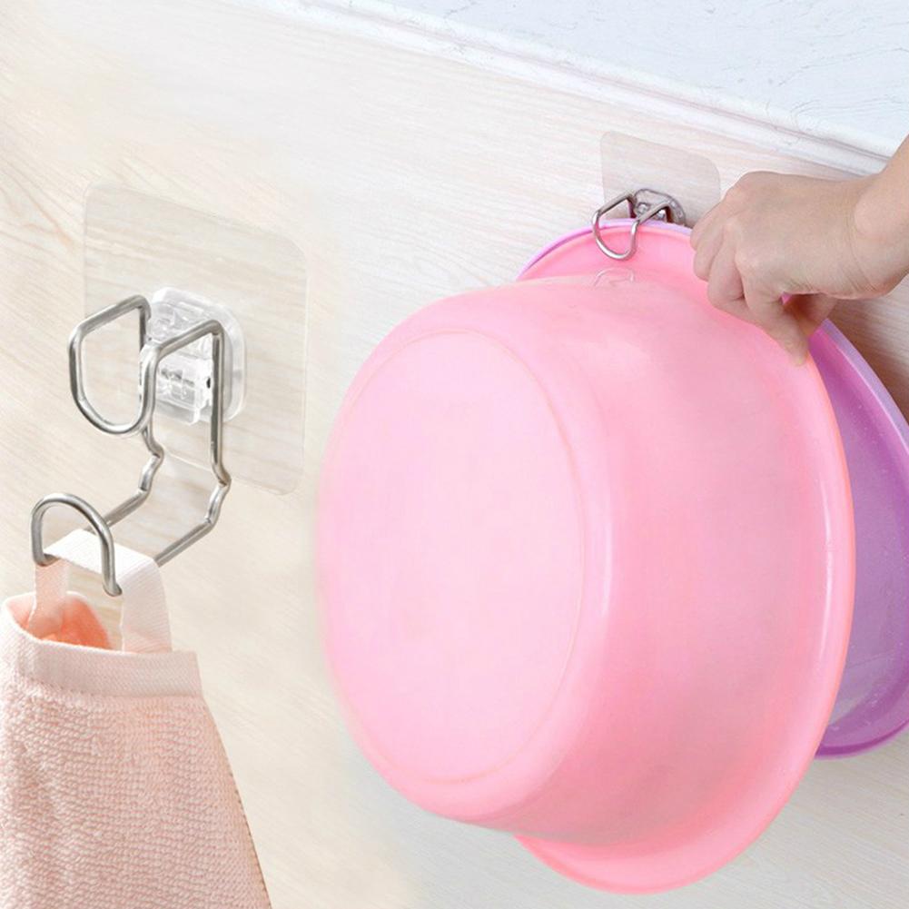 Móc dán tường bằng inox treo đồ đa năng