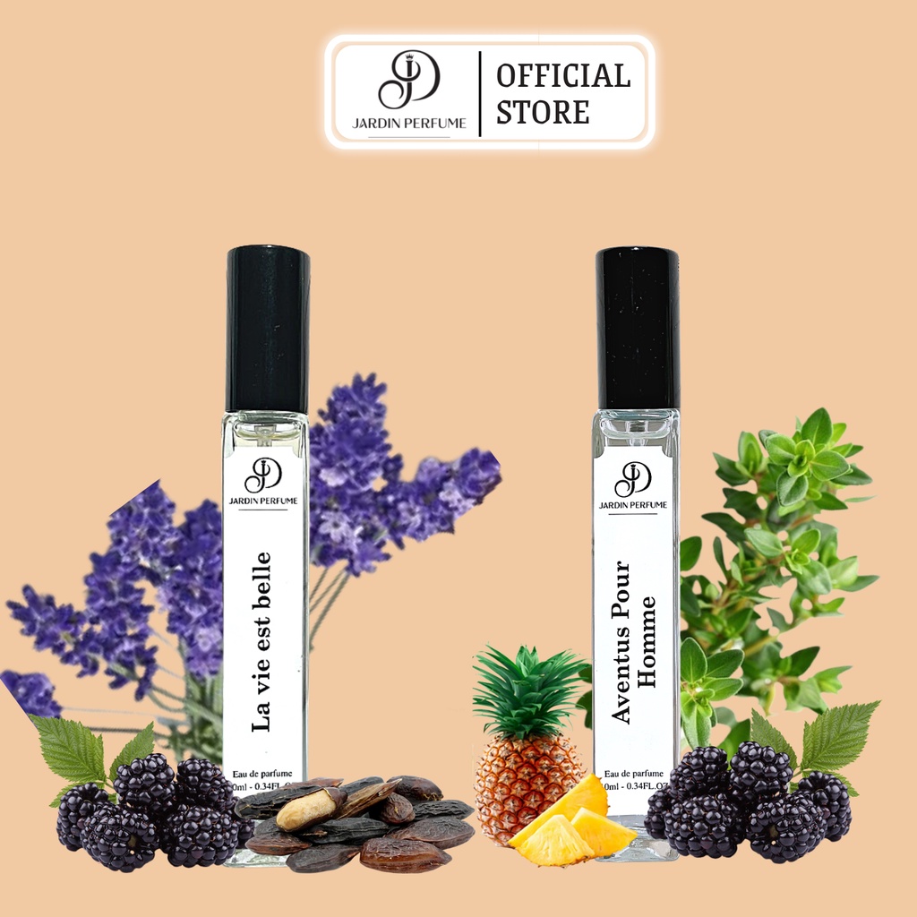 Tinh Dầu Nước Hoa Nam Nữ Body Mist Jardin - Nước Hoa Mini Dạng Xịt 10ml thơm từ 6 đến 8 tiếng