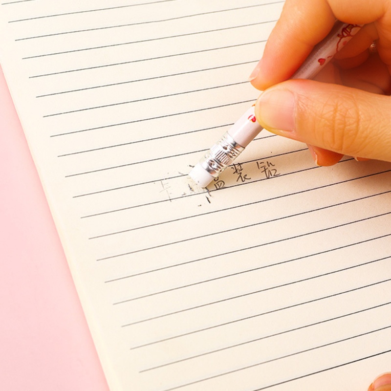 Set 10 Bút Chì Gỗ Hb Kèm Gôm Tẩy Tiện Dụng Cho Trường Học