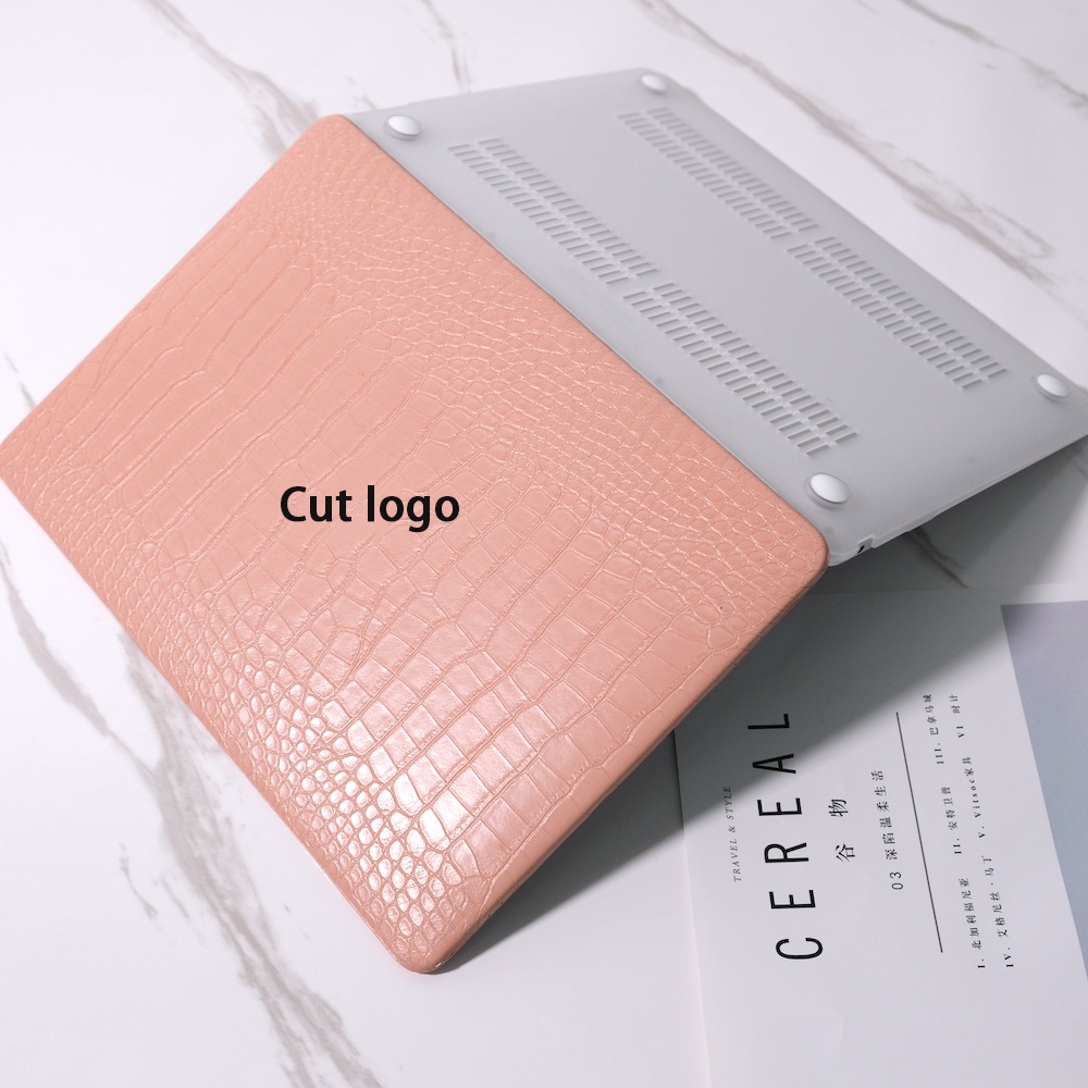 Ốp Lưng Da Cá Sấu Cho Macbook Air13.6 A2681 M1 M2 Chip Pro13 14 inch A2442 A2338 A2251 Air13 A2337 A2179 A1932 A1708