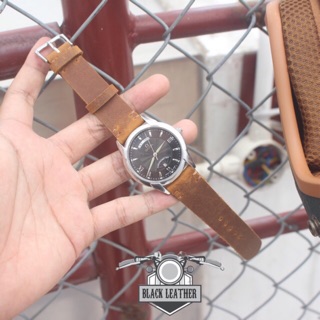 Dây đồng hồ da bò handmade đủ size 18 - 24mm