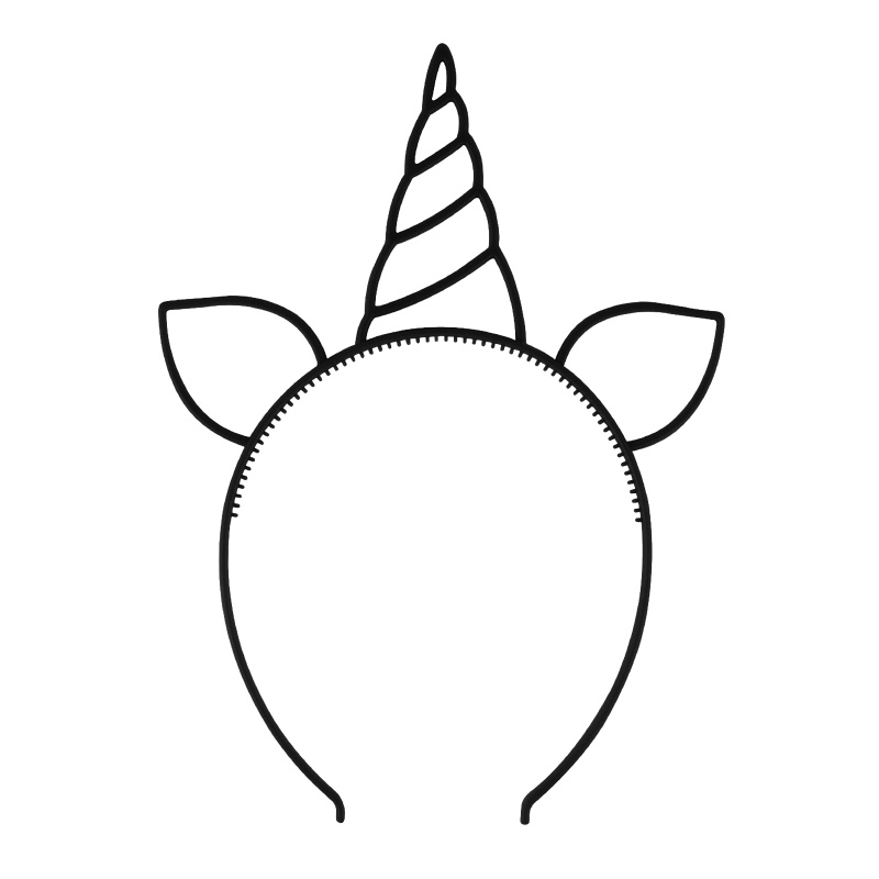 Băng Đô Tai Mèo Đính Sừng Kỳ Lân Đáng Yêu Cho Bé