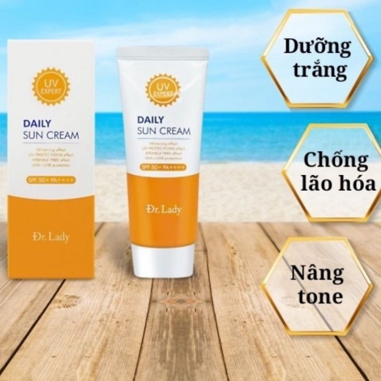 Kem chống nắng DAILY SUN CREAM 3 IN 1 SPF50+ PA ++++ 60ML