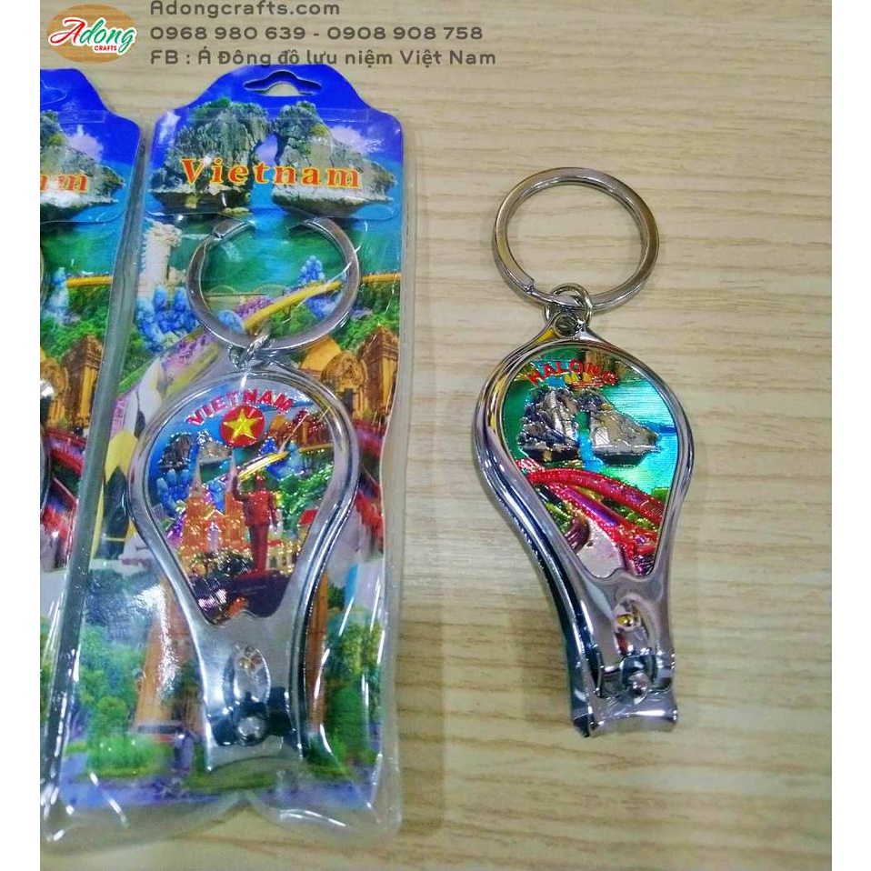 Móc khóa bấm móng, dũa móng có đồ khui nắp chai bằng kim loại - Hình địa danh - Quà Tặng Lưu Niệm Việt Nam
