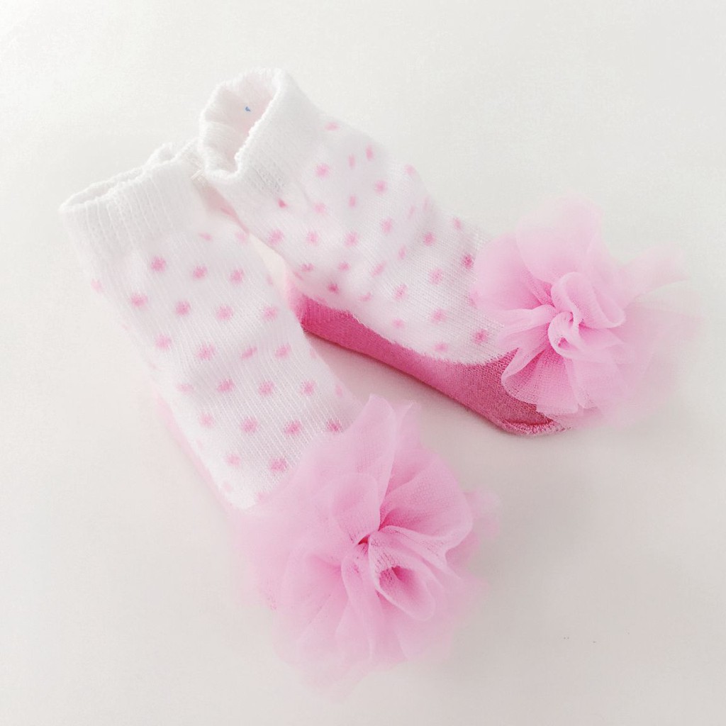 Vớ Sanlutoz Màu Hồng Phong Cách Công Chúa Đáng Yêu Dành Cho Bé Gái
