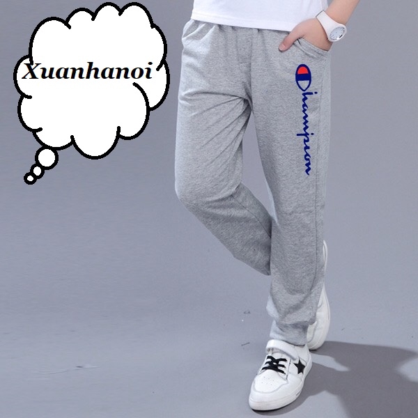 Quần dài bé trai cotton size Đại 8-13 tuổi 4 mầu XHN340