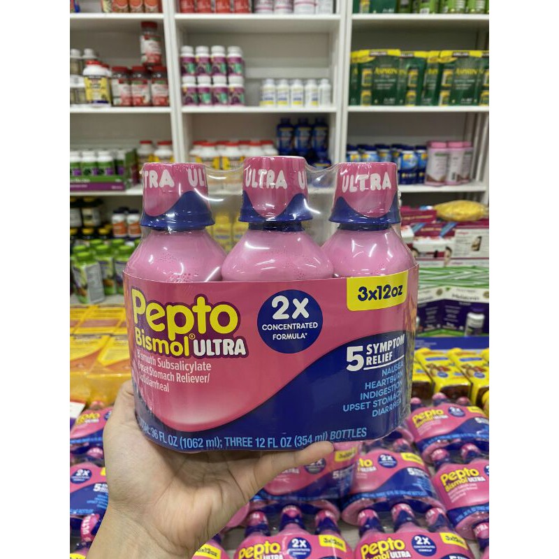 Siro Pepto giảm các triệu trứng đau dạ dày Pepto Bismol 354mlDate 11/2022
