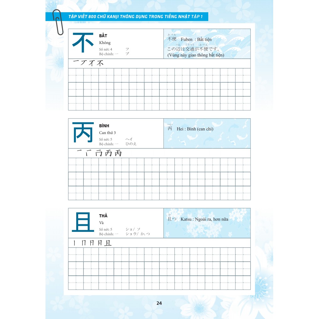 Sách - Tập Viết 800 Chữ Kanji Thông Dụng Trong Tiếng Nhật - Tập 1 + Tặng Bookmark