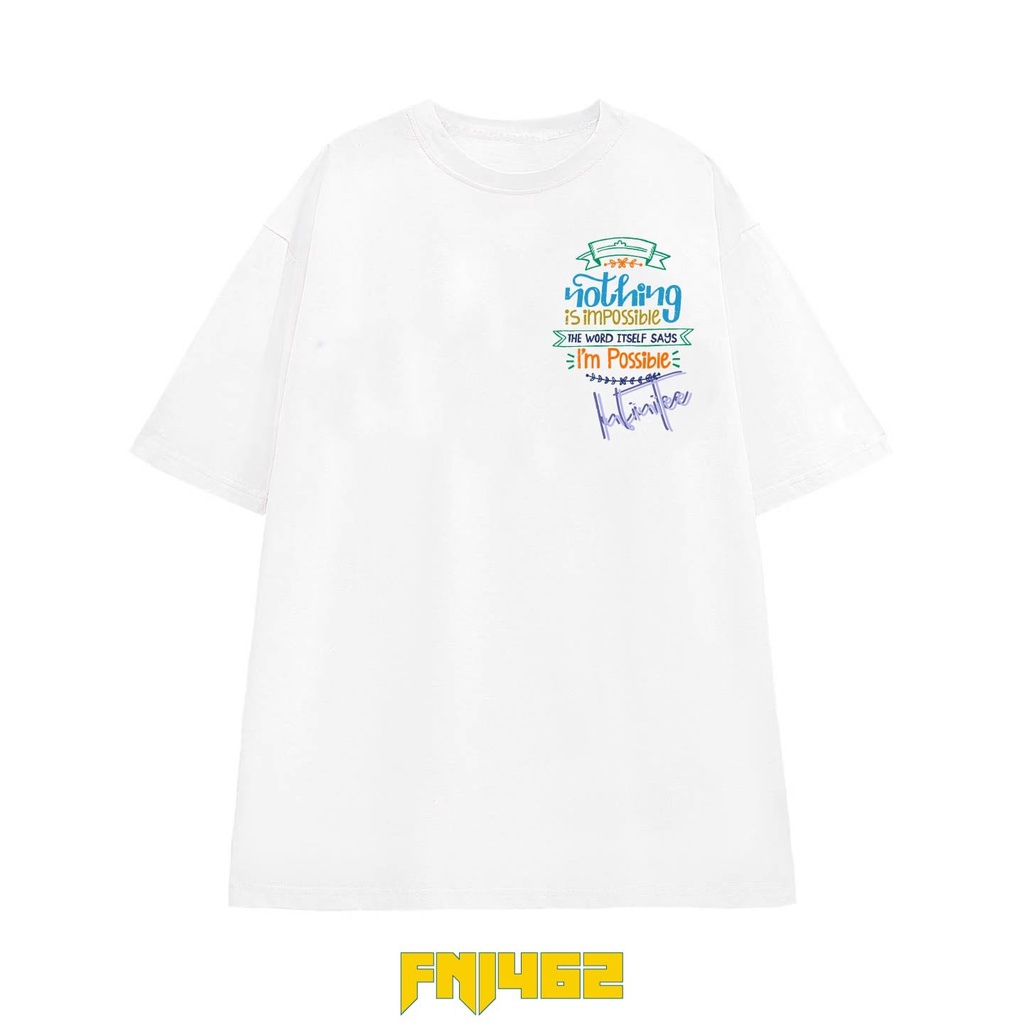 Áo thun INFINITEE Fni0462, Thun 100% Cotton - form rộng Unisex.