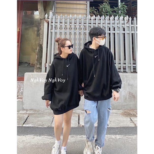 Áo Hoodie Tay Dài Túi Bụng Nai-Kì Unisex Video-Ảnh Thật