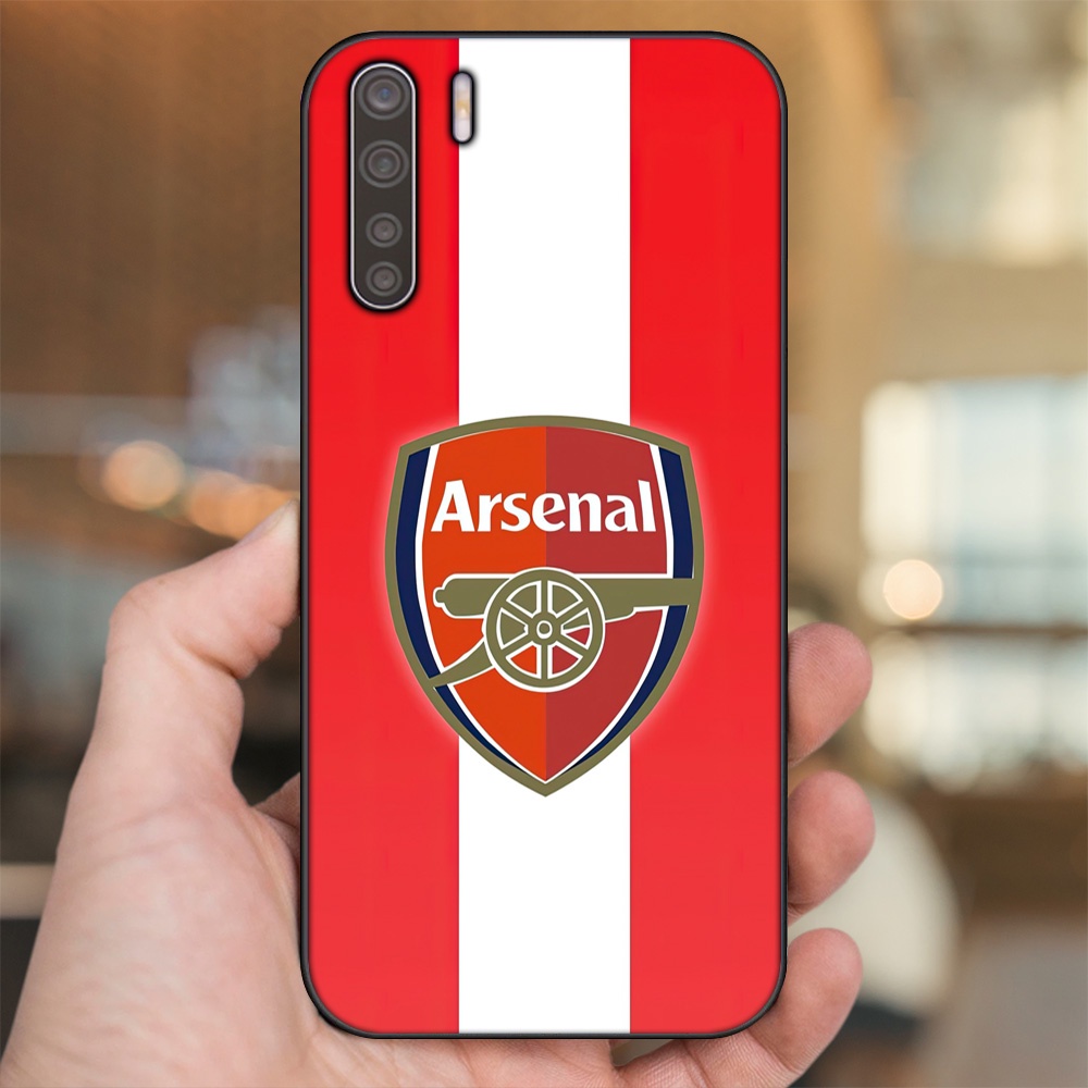 Ốp lưng Oppo A91, Reno 3 viền đen in hình Arsenal FC