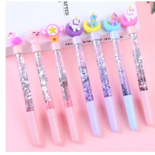 Bút gel cartoon kim tuyến nước (mực đen