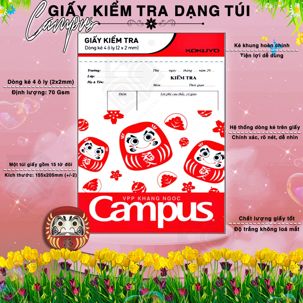 Giấy Kiểm Tra Campus Dạng Túi
