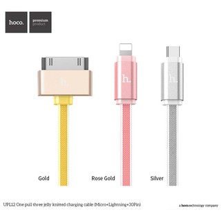 Cáp Hoco UPL12 Lightning+ Micro+30pin - Cáp Hoco UPL12 - Phụ Kiện Chi Hà