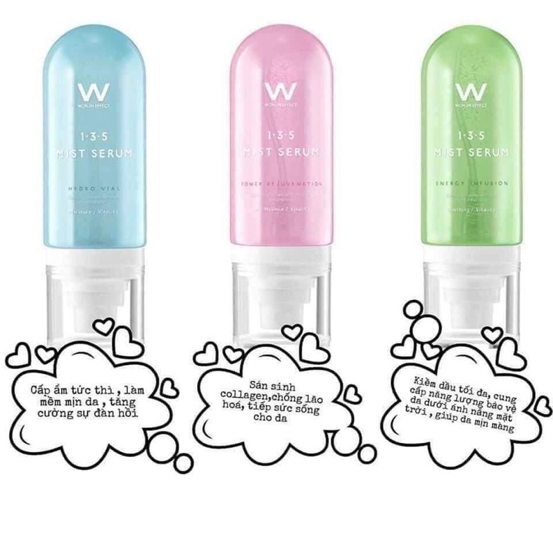 Xịt khoáng Wonjin Effect 1-3-5 Mist serum 80ml (Date 10/2022)