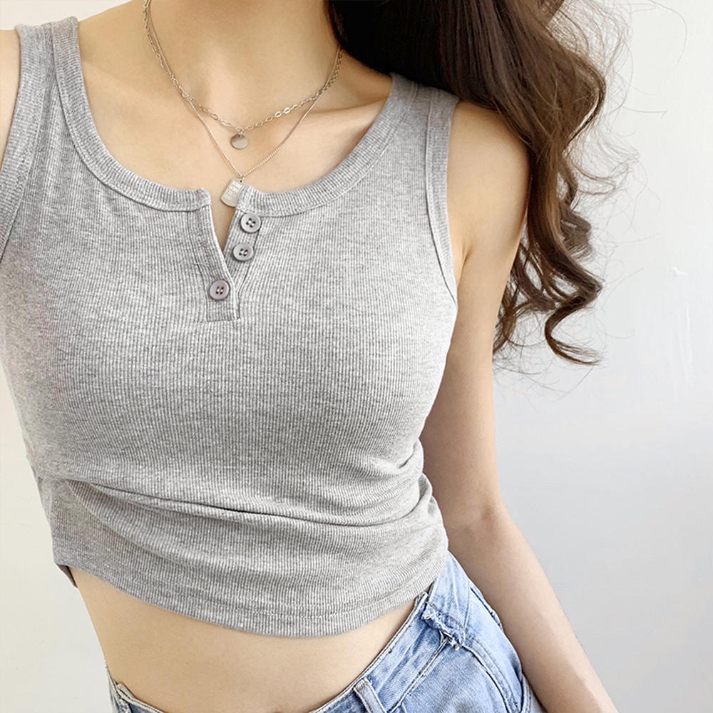 Áo Hai Dây Không Tay Dáng Ngắn Thời Trang 50365