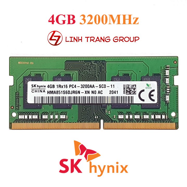 RAM laptop SK hynix DDR4 4GB bus 3200 MHz - bảo hành 3 năm