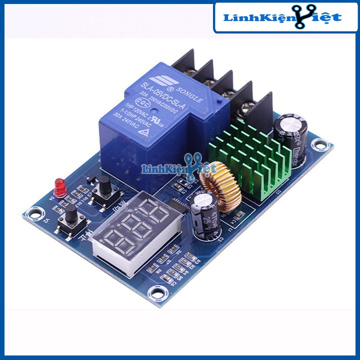 Mạch Đóng Ngắt Pin và Acquy 6-60V 30A Có Bảo Vệ Hiển Thị Điện Áp XH-M604