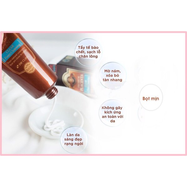 Sữa Rửa Mặt Nhau Thai Cừu 3W Clinic Premium Placenta 180ml