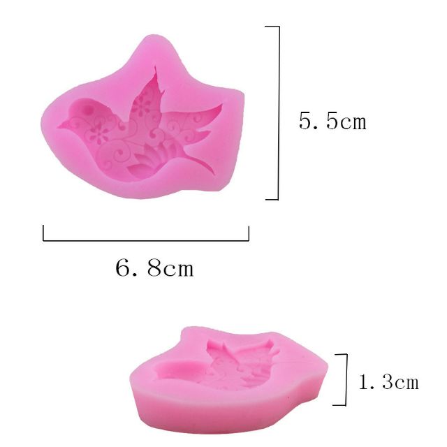 Khuôn fondant silicon chim bồ câu
