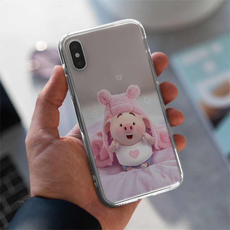 Ốp chống sốc heo màu hồng Iphone 7/7Plus/8/8Plus/X/Xs/Xs Max/11/11 Promax/12/12 Promax PIG20210161