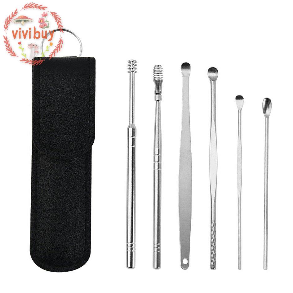 Bộ dụng cụ vệ sinh tai hai đầu bằng thép không gỉ tiện dụng
 | BigBuy360 - bigbuy360.vn