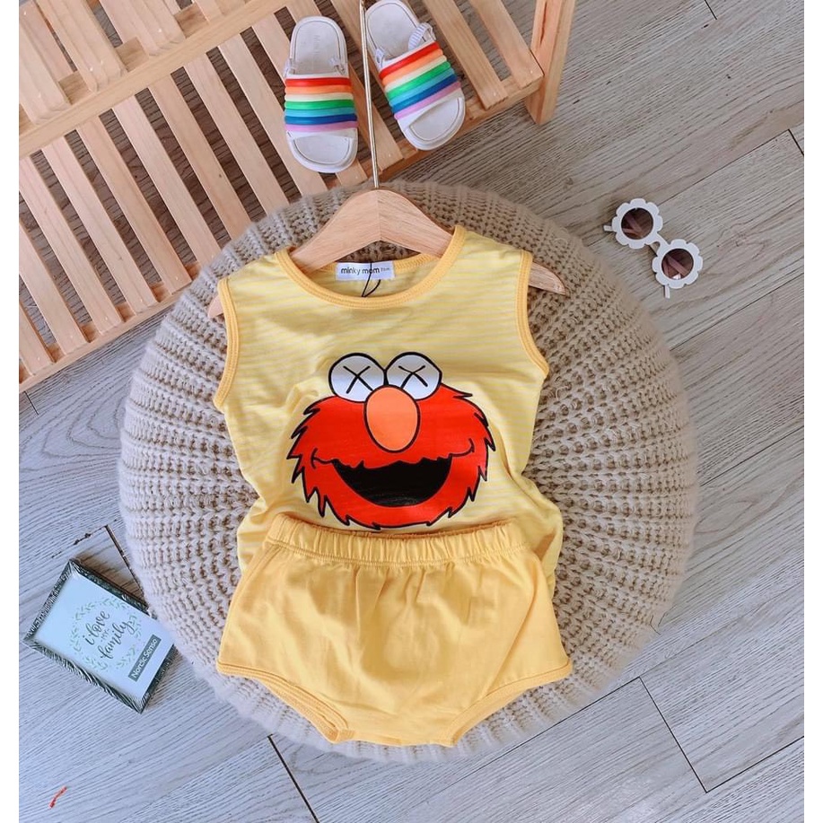 [Siêu Sale] BỘ CHIP SOC MINKY MOM THUN LẠNH DỆT CAO CẤP BÉ TRAI BÉ GÁI SIZE 4-14KG(CS)