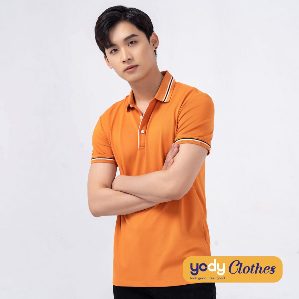 [Mã WABRYD221 giảm 10% đơn 250K] Áo thun polo nam YODY coolmax phối bo tay ngắn cổ bẻ thấm hút tốt APM3681 | BigBuy360 - bigbuy360.vn