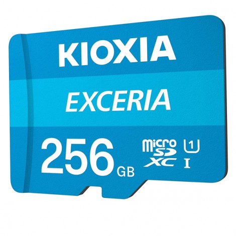 Thẻ nhớ 256GB Micro SDXC Kioxia Exceria UHS-I C10 100MB/s ghi phim Full HD LMEX1L256GG4