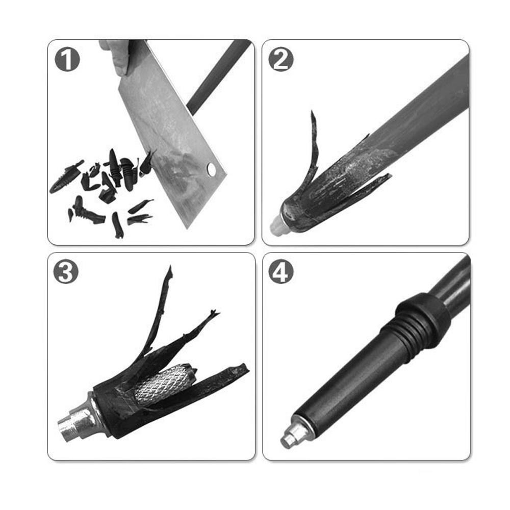 Gậy Đi Bộ Màu Đen Chất Liệu Cacbua Vonfram Thay Thế Tiện Dụng Cho Leo Núi