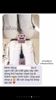 COMBO Vệ Sinh Giày + Tẩy Ố Giày (1 bộ Hacker-Clean + 1 lọ tẩy ố GS)
