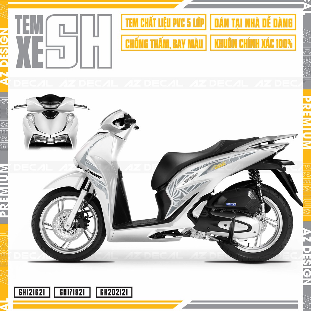 Tem SH Các Đời Chủ Đề Họa Tiết Polygon | SH21 | Decal Rời SH 2012 - 2022 Chống Thấm Nước, Bền Màu, Dễ Sử Dụng