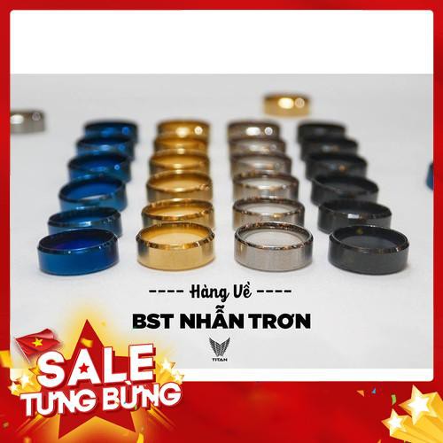 Nhẫn Titanium cao cấp không gỉ, không bay màu ( ảnh thật) có bảng đo size trong phần hình ảnh -Hàng nhập khẩu