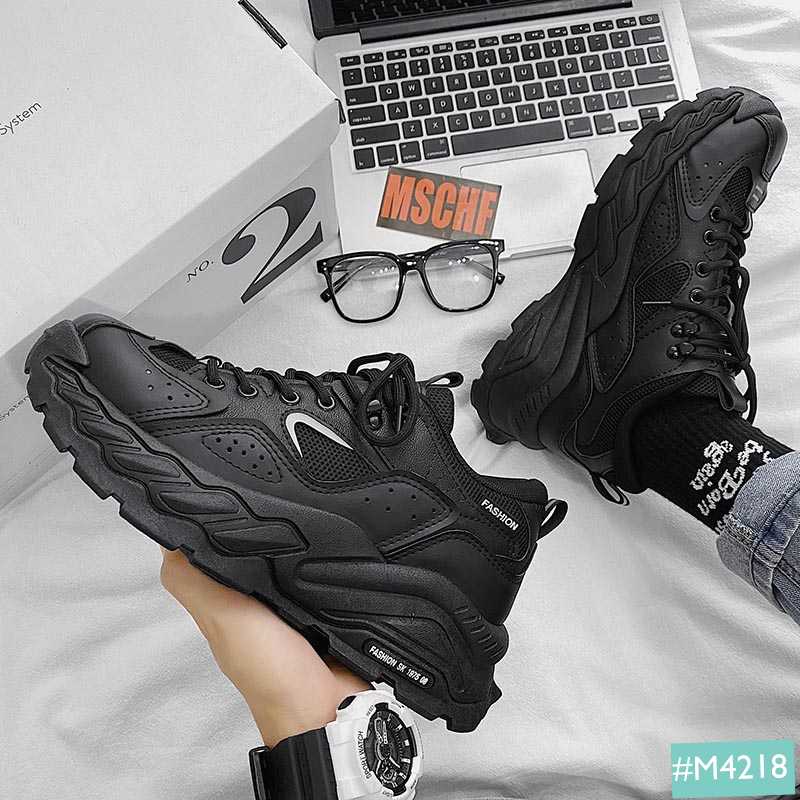 Giày Thể Thao Sneaker Chunky Nam MINSU M4218 Phản Quang Phá Cách Style Hàn Quốc Tăng Chiều 5cm Cao Cực Ngầu