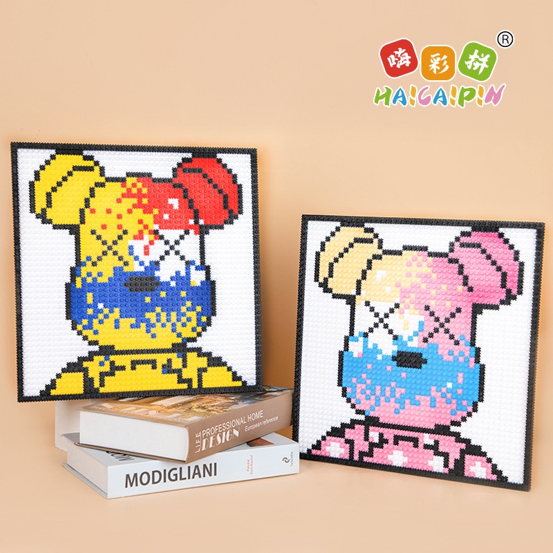 Bộ lego bức tranh treo tường Gấu Bear