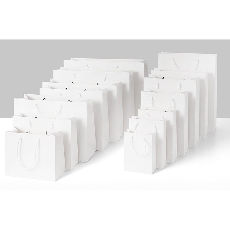 Túi giấy cứng màu trơn TGCT01 Giấy Card trắng chất lượng cao ĐLG 230g Đủ màu Đủ Size Gói quà trang trọng -Saigonir