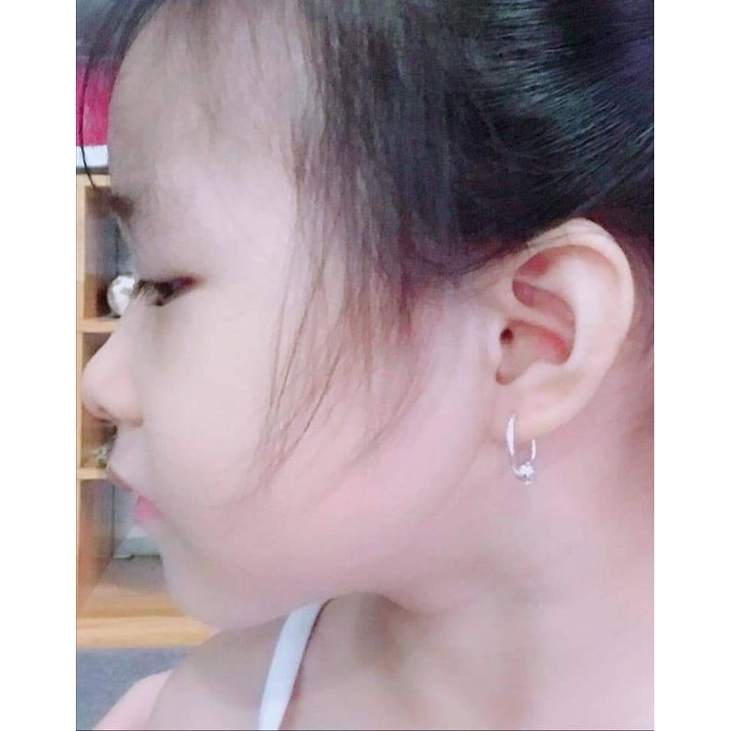 Bông tai bi bạc- Bông bi bạc nguyên chất dành cho cả người lớn và trẻ em