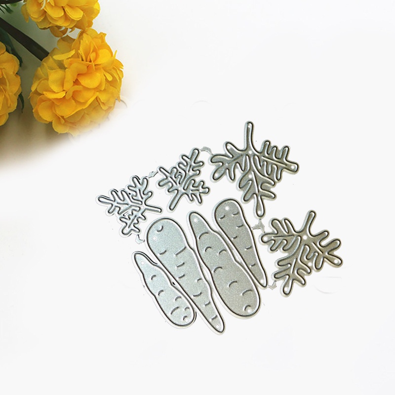 Khuôn Cắt Giấy Kim Loại Hình Củ Cà Rốt Dễ Thương