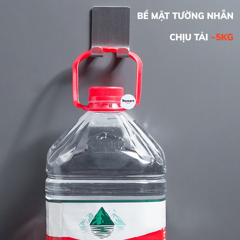 Móc INOX Treo Dao Cạo Râu Móc INOX Treo Đồ Đa Năng 2in1 Dán Tường Tiện Lợi Chất Lượng Cao