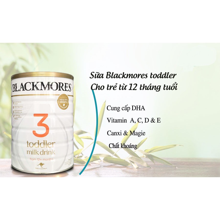 [Mã 267FMCGSALE giảm 8% đơn 500K] Sữa Blackmore Úc số 1-2-3 lon 900gr