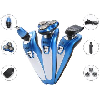 Máy Vệ Sinh Cá Nhân Đa Năng 3 Trong 1 Cắt Tóc Cạo Râu Tỉa Lông Mũi Đầu Lưỡi Cạo Thông Minh, Dùng Pin Có Cổng Sạc USB