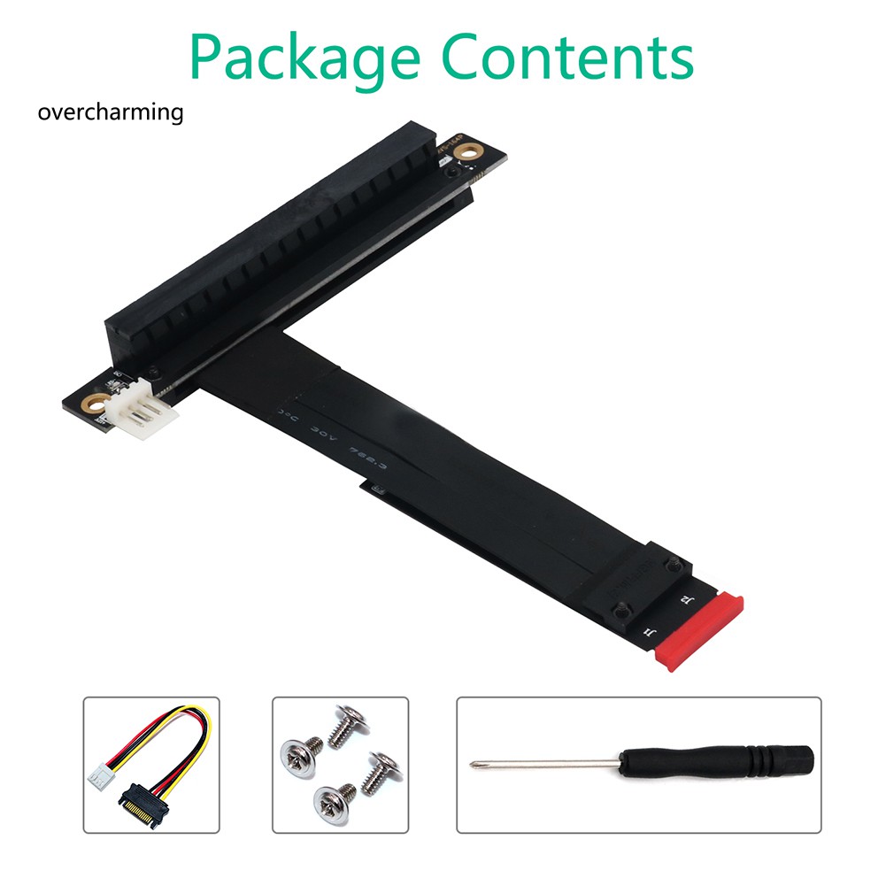 Đầu Chuyển Đổi Mở Rộng M.2 Ngff Sang 90 / 180 Độ Pci-E 3.0 X16
