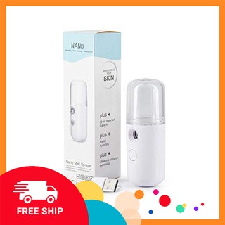 Máy Xông Mặt Xịt Khoáng Mini Cầm Tay Nano Mist Sprayer