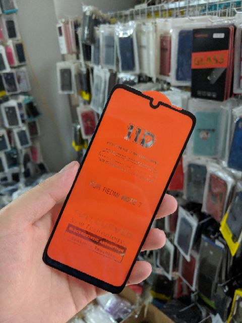 Cường lực 11D Redmi Note 7 / 7 Pro FREESHIP Từ 50k Full màn Full keo ôm màn 2.5D cao cấp ( Đen )để