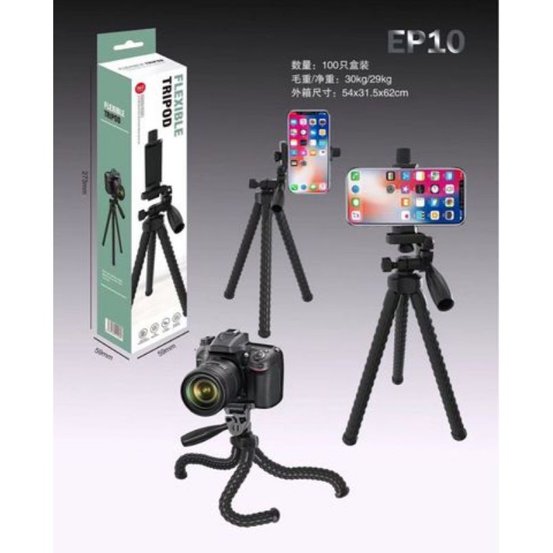 chân tripod bạch tuộc EP10 cho máy ảnh ,điện thoại