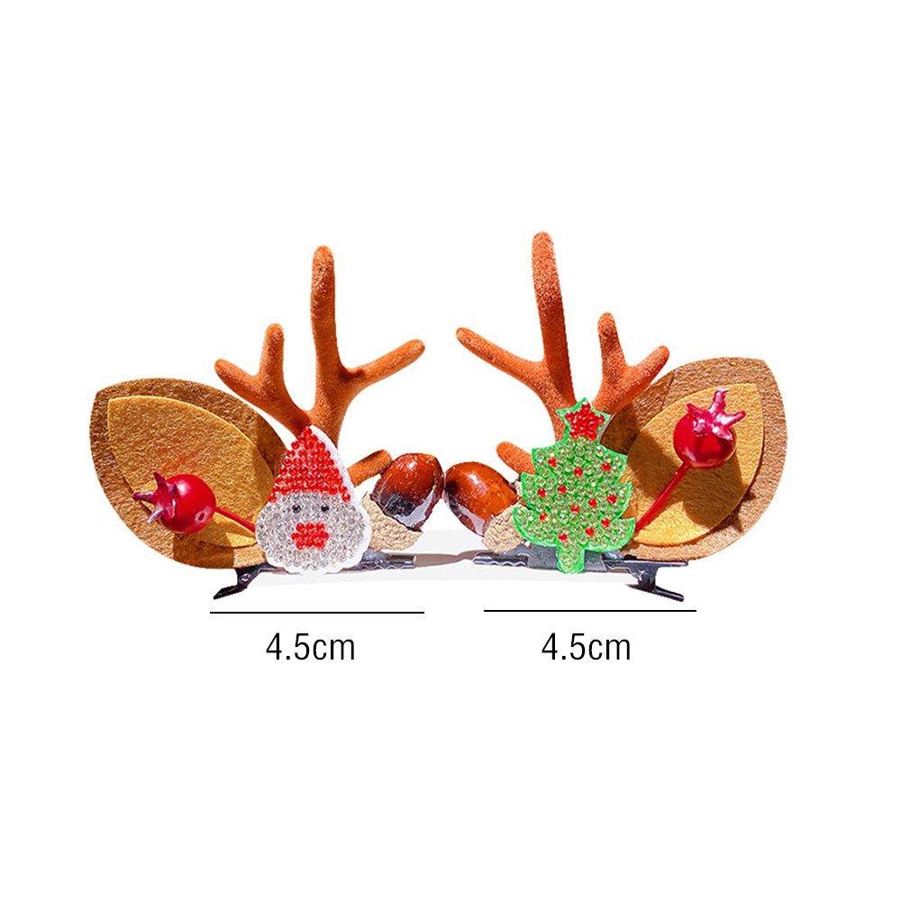Set 2 Kẹp Tóc Phong Cách Giáng Sinh Năm Mới