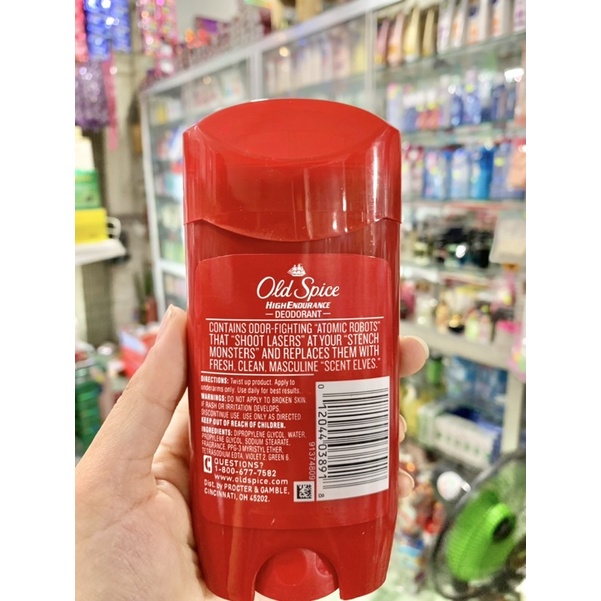 lăn khử mùi buồm đỏ old spice original chai 85g (dạng sáp)