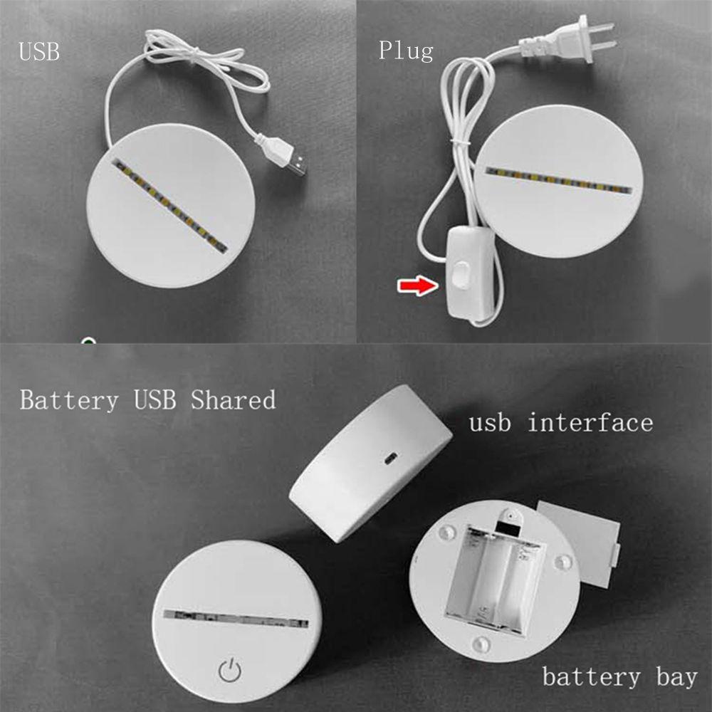 YIYU Bảng Ghi Chú Kèm Giá Đỡ Đèn Led Ban Đêm Bằng Acrylic Trong Suốt