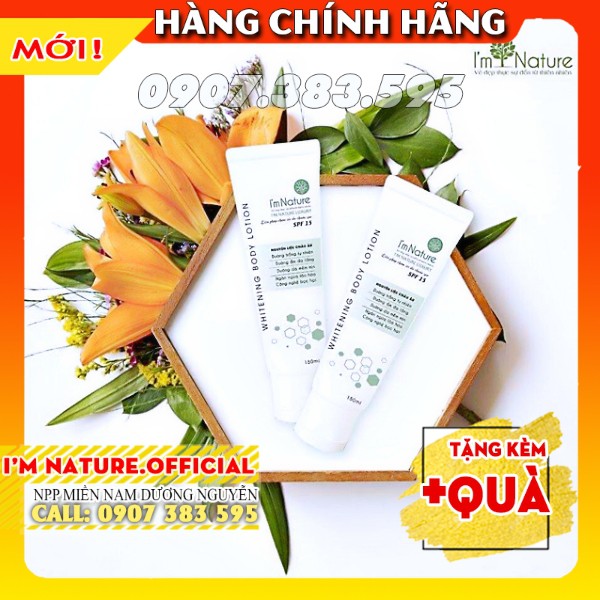 Kem Dưỡng Trắng Da Toàn Thân I'm Nature Whitening Body Lotion I'M NATURE 150ml SPF15+